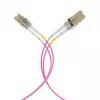 EFB Elektronik IPL-DF-LCULCU-4-0050 Καλώδιο Patch Οπτικών Ινών, 0,5 m, OM4, LC Duplex, Aqua