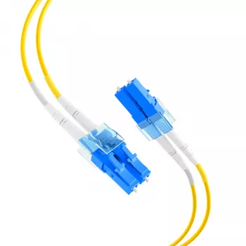EFB Elektronik IPL-DR-LCULCU-2-1000 Καλώδιο Patch Οπτικών Ινών, OS2, LC Duplex σε LC Duplex, 10 m, LSZH, Κίτρινο