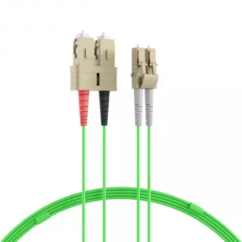 EFB Elektronik IPL-DR-LCUSCU-5-0300 Καλώδιο Patch Οπτικών Ινών OM5 LC-SC 3 m LSZH Πράσινο Λάιμ