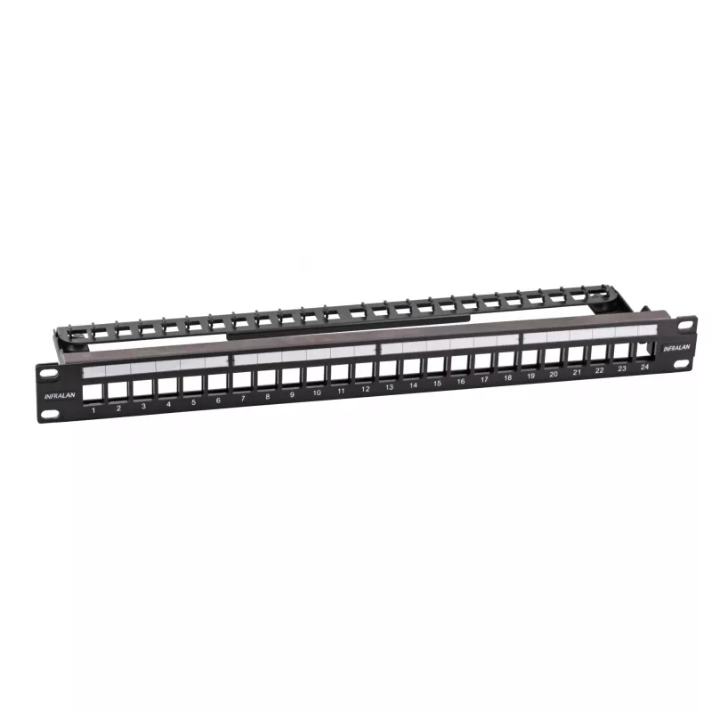 EFB Electronics Πάνελ Διανομής 19 ιντσών 48-Port 1U για Slimline Modules Μεταλλικό χρώμα