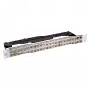 EFB Electronics Πάνελ Διανομής 19 ιντσών 48-Port 1U για Slimline Modules Μεταλλικό χρώμα
