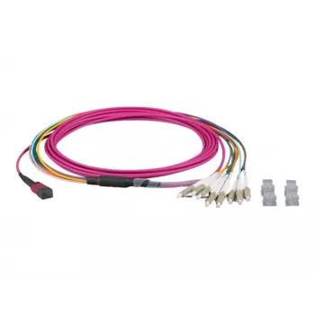 EFB-Elektronik Καλώδιο Patch MTP-F/LC 8-Fiber Matrix OM4, LSZH, Erika Violett, 10m