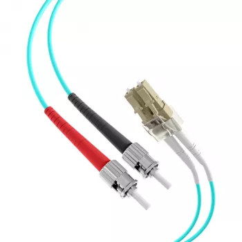 EFB Elektronik O0313.35 Καλώδιο Patch Οπτικών Ινών, OM3, 35 m, LC-ST, Duplex, LSZH, Aqua