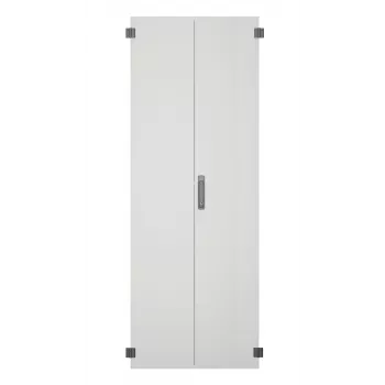 EFB PRO-TUR428S2.GR Πόρτα ντουλαπιού για PRO 42HE, πλάτος 800 mm, χάλυβας, 2 τμημάτων, περιστρεφόμενη λαβή, RAL 7035 ανοιχτό γκρι