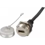 EFB-Elektronik IP67 Βύσμα HDMI για τοποθέτηση σε πάνελ, M25, υποδοχή θηλυκή σε βύσμα αρσενικό, 1,0 m