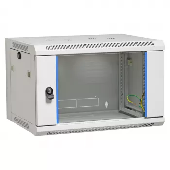EFB Elektronik 19 inch Επιτοίχιο κουτί 21U Flat Pack, 600x600x1040mm, RAL7035 ανοιχτό γκρι, χάλυβας, πόρτα γυαλιού ασφαλείας, κλειδωνόμενη, φόρτιση 60kg, IP20