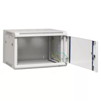 EFB Elektronik 19 inch Επιτοίχιο κουτί 21U Flat Pack, 600x600x1040mm, RAL7035 ανοιχτό γκρι, χάλυβας, πόρτα γυαλιού ασφαλείας, κλειδωνόμενη, φόρτιση 60kg, IP20