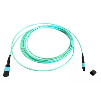 EFB Elektronik MTP Female σε MTP Female 12 ινών OM3 Multimode Καλώδιο οπτικών ινών patch, LSZH, Aqua, Type A, 15 m