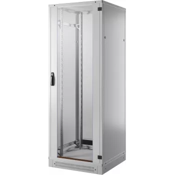 EFB Elektronik Σετ ερμαρίου δικτύου PRO 42HE 800x800mm RAL7035 με μονάδα 2 ανεμιστήρων, καλώδιο τροφοδοσίας, βάση