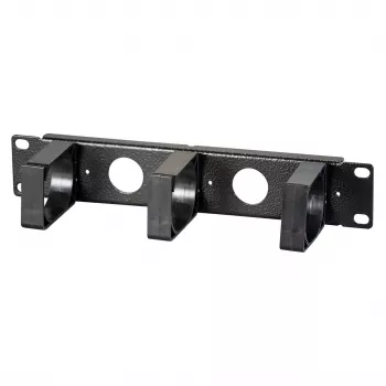 EFB Elektronik 10 ιντσών 1U πάνελ διαχείρισης καλωδίων, Jet Black (RAL 9005)
