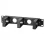 EFB Elektronik 10 ιντσών 1U πάνελ διαχείρισης καλωδίων, Jet Black (RAL 9005)