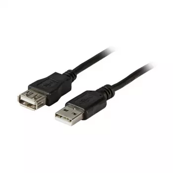 EFB Elektronik Καλώδιο επέκτασης USB 2.0 A-A αρσενικό σε θηλυκό 1,8m Μαύρο Classic