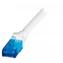 EFB Elektronik IPK-6A-U-HFR-WS-1000 Καλώδιο patch Cat6a U/UTP 10 m Λευκό