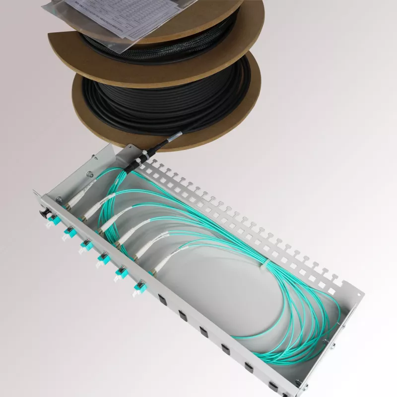 EFB Elektronik Μερικώς εξοπλισμένο Breakout-Box με 24 LC-Duplex υποδοχές OM3