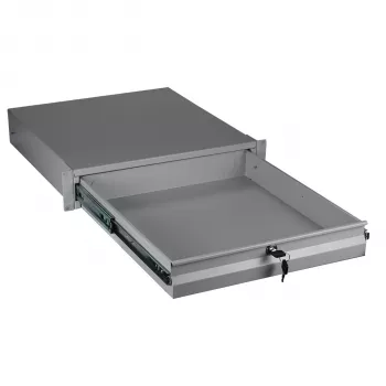 EFB Elektronik 19 inch 2U κλειδωμένο συρτάρι πληκτρολογίου και εγγράφων RAL 7035