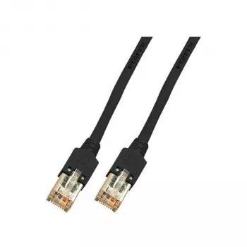EFB Electronics RJ45 Patch καλώδιο Cat.5e F/UTP LSZH Draka UC300 TM11 μαύρο 0,15m