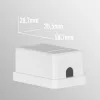EFB Electronics Πρίζα Keystone, 1 θύρα, επιτοίχια, λευκό, κενό κουτί