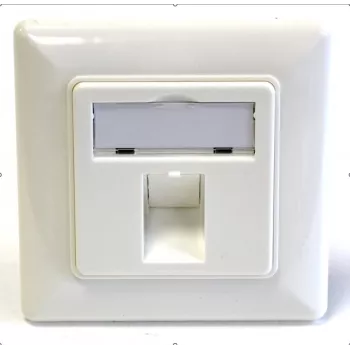 EFB Elektronik Σετ πλαισίου 1 θύρας για μονάδες Keystone, DIN 49075, λευκό (RAL 9010)