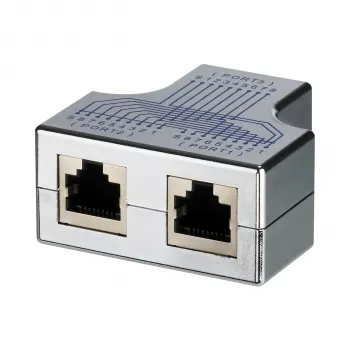 EFB Elektronik T-Modular Adapter RJ45 υποδοχή/2x υποδοχή 1:1 θωρακισμένο