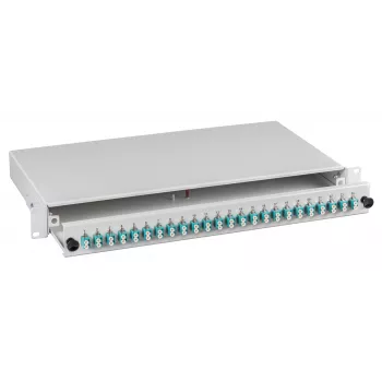 EFB-Elektronik Κουτί συγκόλλησης LC 50/125µm OM3 συρόμενο, 48 Pigtails προ-τερματισμένα / 24 υποδοχές