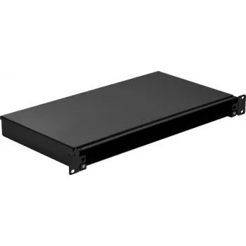 EFB Elektronik VSB-F-SW Κουτί συγκόλλησης σταθερό 1U χωρίς μπροστινό πάνελ χωρίς εξοπλισμό μαύρο