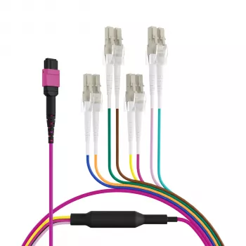 EFB ELEKTRONIK MPO-PLUS(F)-LC Trunk Cable OM4 8 ίνες Τύπος B LSZH βιολετί ερείκης 3m