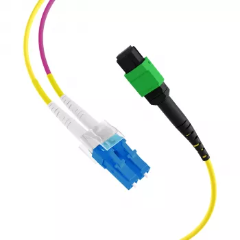 EFB ELEKTRONIK MPO-PLUS/APC(F)-LC Trunk Cable OS2 8 ίνες Τύπος B LSZH κίτρινο 3m