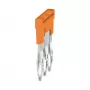 Weidmüller ZQV 2.5N 3 σύνδεσμος διασύνδεσης, σειρά A, 2,5 mm², 3-πολικός, πορτοκαλί