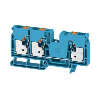 Weidmüller A3C 10 BL κλέμα διέλευσης, σύνδεση βίδας, 10 mm², μπλε