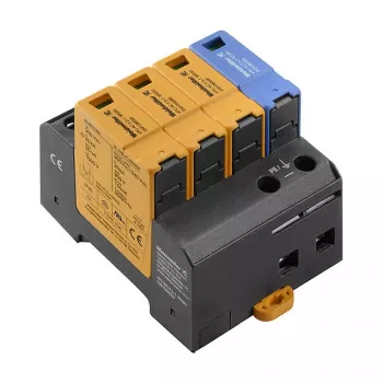 Weidmüller VPU AC II 3+1 300/50 συσκευή προστασίας από υπέρταση τύπος 2, 3 φάσεις + ουδέτερος, 300 V AC, 20 kA/40 kA, ράγα DIN