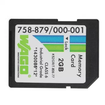 WAGO 758-879/000-001 - 2 GB - SD - NAND - 20 MB/s - 17 MB/s - μαύρο