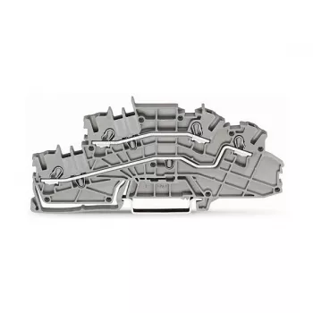WAGO 2003-6642 ακροδέκτης διέλευσης, TOPJOB® S, 2 αγωγών, 4 mm², γκρι, 800 V, 24 A