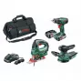 BOSCH PSR 1800 Li-2 + PST 18 Li + AdvancedOrbit 18 σετ εργαλείων μπαταρίας 18 V, 2 μπαταρίες (06039A310W)