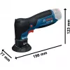 BOSCH PowerTools GEX 12V-75 λειαντήρας έκκεντρης κίνησης (σε κουτί)