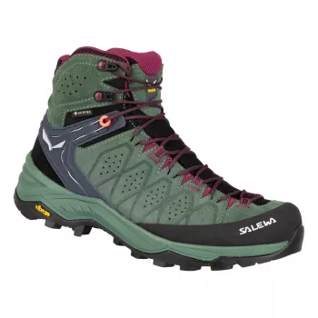 SALEWA Alp Trainer 2 Mid GTX Γυναικείο Παπούτσια Πεζοπορίας - Duck Green/Rhododendron - UK 6 (EU 39)