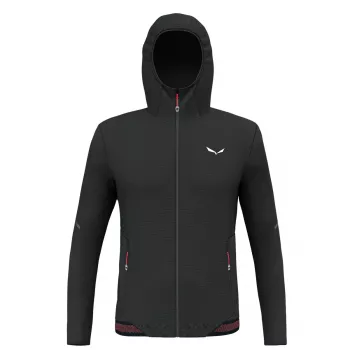 Salewa Pedroc PL Αντιανεμικό Μπουφάν με Κουκούλα - Black Out - Μέγεθος S