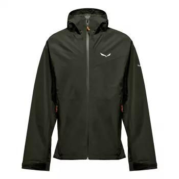 Salewa Puez Aqua 4 PTX 2.5L αδιάβροχο μπουφάν - Dark Olive (μέγεθος S)