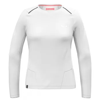Γυναικείο Salewa Pedroc Dry Tee φούτερ - λευκό