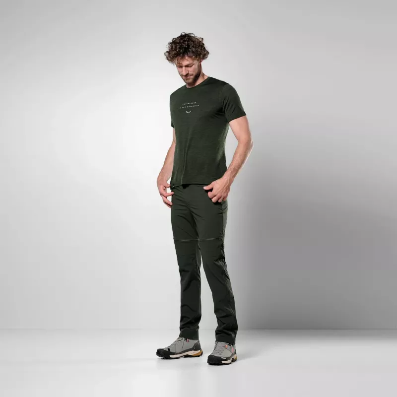 Salewa Eagle Eitd AM μπλουζάκι - Dark Olive - Μέγεθος XL