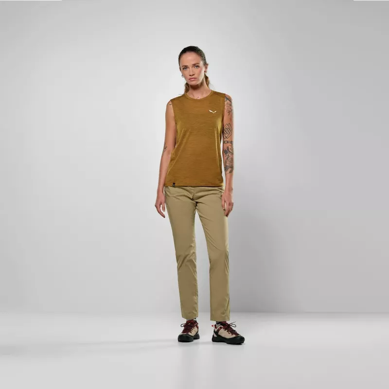 Salewa Eagle Minilogo Am αμάνικο - Golden Brown - Μέγεθος M