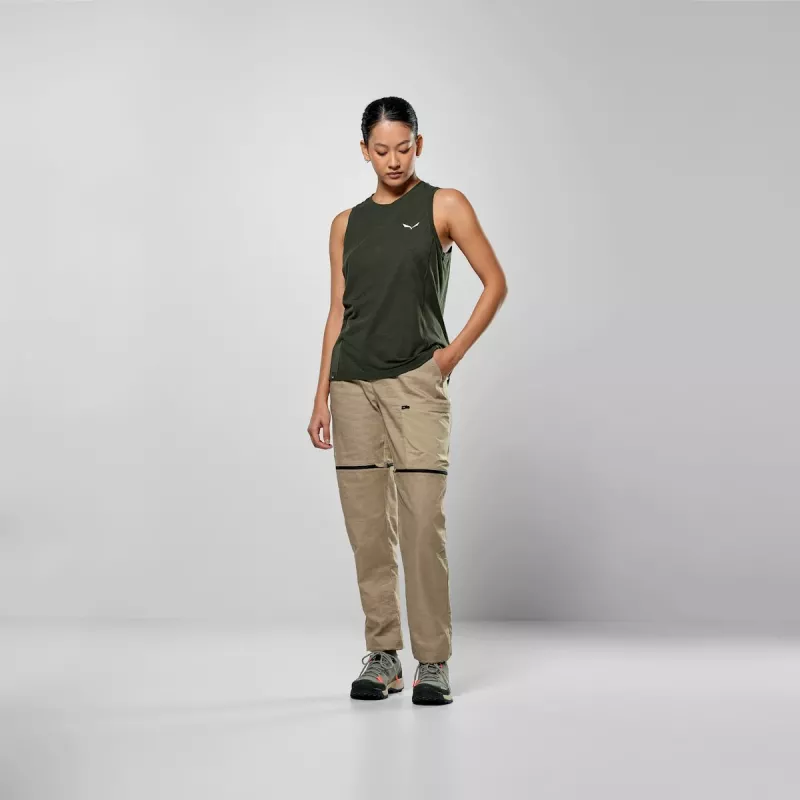 Γυναικείο αμάνικο Salewa Puez Dry Tanktop - M, Dark Olive