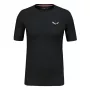 Salewa Cristallo Warm Merino Wool μπλουζάκι - Black Out, μέγεθος S