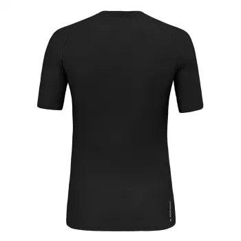 Salewa Cristallo Warm Merino Wool μπλουζάκι - Black Out, μέγεθος S