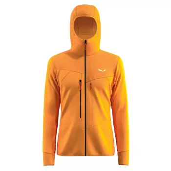 SALEWA μπουφάν fleece με κουκούλα Turmeric L