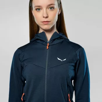 SALEWA Puez Altavia fleece hoody Navy Blazer γυναικείο 36
