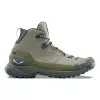 SALEWA παπούτσια Puez Leather Mid PTX - Shadow/σκούρο ελιά - UK 10