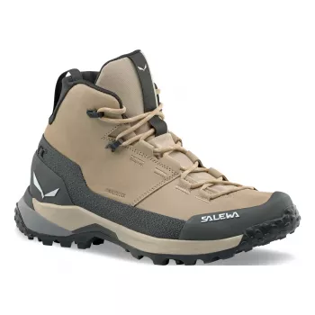 SALEWA Puez Leather Mid PTX γυναικείες μπότες πεζοπορίας Onyx UK 5.5