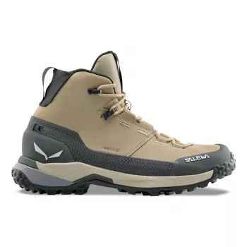 SALEWA Puez Leather Mid PTX Schuhe γυναικείο Quicksand Onyx UK