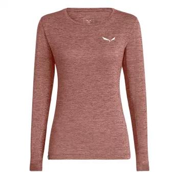 SALEWA Puez Melange Dry Long Sleeve Tee γυναικεία ροζ S