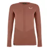 Salewa Zebru Medium Warm AMR L/S Tee γυναικείο Baselayer τοπ - Etruscan Red, μέγεθος L
